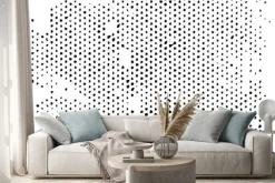 Naklejka: Rozpraszania ulegające zwyrodnieniu półtonów wzór tekstury. wektor