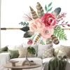 Naklejka: Rustic watercolor floral arrow bouquet