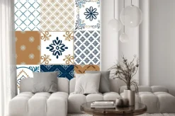 Naklejka: Rustykalna symetria geometryczne motywy