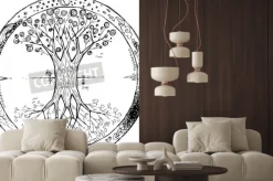 Naklejka: Rysunek celtyckiego drzewa życia