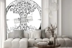 Naklejka: Rysunek celtyckiego drzewa życia