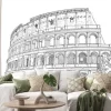 Naklejka: Rysunek koloseum
