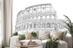 Naklejka: Rysunek koloseum