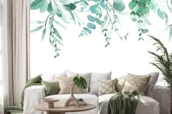 Naklejka: Rysunek liści eukaliptusa