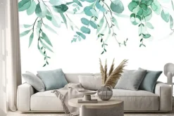 Naklejka: Rysunek liści eukaliptusa