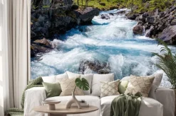 Naklejka: Rzeka w norwegii