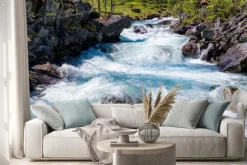 Naklejka: Rzeka w norwegii