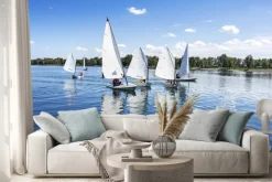 Naklejka: Sailing on the lake
