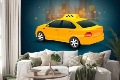 Naklejka: Samochód taxi