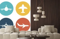 Naklejka: Samolot i podróże