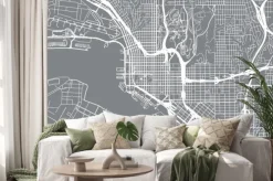 Naklejka: Schematyczny plan miasta san diego