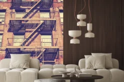 Naklejka: Schody ewakuacyjne w nowym jorku