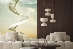 Naklejka: Schody spiralne