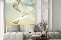 Naklejka: Schody spiralne