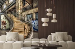 Naklejka: Schody w industrialnym lofcie