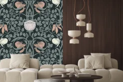 Naklejka: Secesyjny ornament w kwiaty