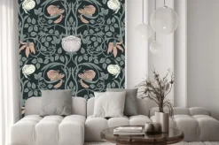 Naklejka: Secesyjny ornament w kwiaty