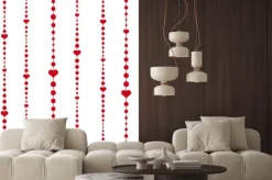 Naklejka: Serca i kropki, wektorowe