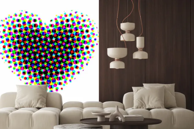 Naklejka: Serce półtonów