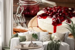 Naklejka: Sernik wiśniowy