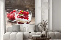 Naklejka: Sernik z malinami