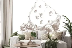 Naklejka: Sery z warzywami