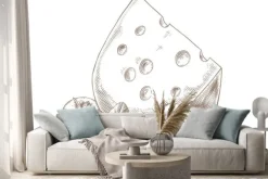 Naklejka: Sery z warzywami