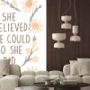 Naklejka: She believed she could so she did. inspirational vector quote