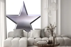 Naklejka: Silver star