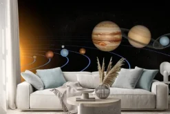 Naklejka: Sistema solare pianeti spazio universo jedynym