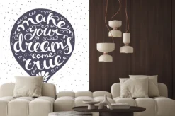 Naklejka: Skład liternictwo wpisana ballon powietrza.