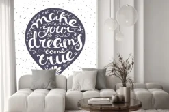 Naklejka: Skład liternictwo wpisana ballon powietrza.