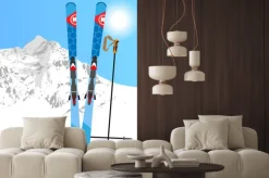 Naklejka: Ski and snowboard odpoczynek 01