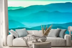 Naklejka: Smoky grzbiety górskie