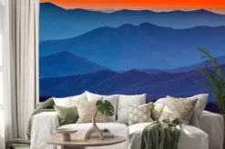 Naklejka: Smoky mountain sunset