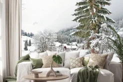 Naklejka: Snowy góry w zimie