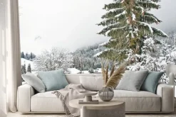 Naklejka: Snowy góry w zimie