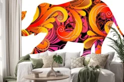 Naklejka: Słoń dekoracyjne