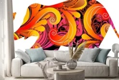 Naklejka: Słoń dekoracyjne