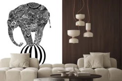 Naklejka: Słoń na piłki