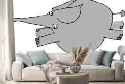 Naklejka: Słoń potęga strachu