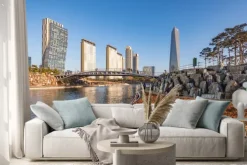 Naklejka: Songdo central park w songdo,