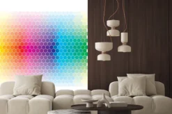 Naklejka: Spektrum kolorów, abstrakcja, kolorowy bg fly box schemat