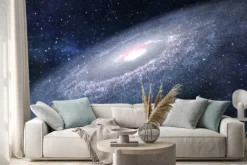 Naklejka: Spiralna galaktyka w kosmosie