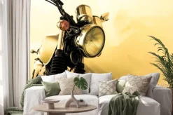 Naklejka: Split toning vintage motorcycle