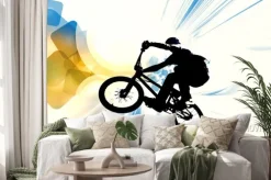 Naklejka: Sport illustration of bmx rider
