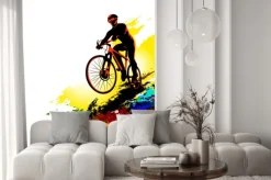 Naklejka: Sport rowerzystów. ilustracji wektorowych