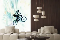 Naklejka: Sporty ekstremalne bmx rider.