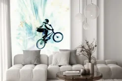 Naklejka: Sporty ekstremalne bmx rider.