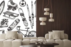 Naklejka: Sprzęt sportowy set